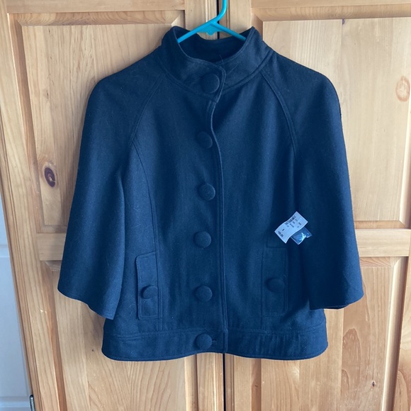 Black Felt, Bell Sleeved Jacket (Ricki’s Size 8) - Picture 2 of 6